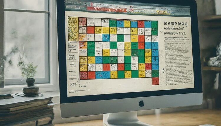 webpage program crossword
